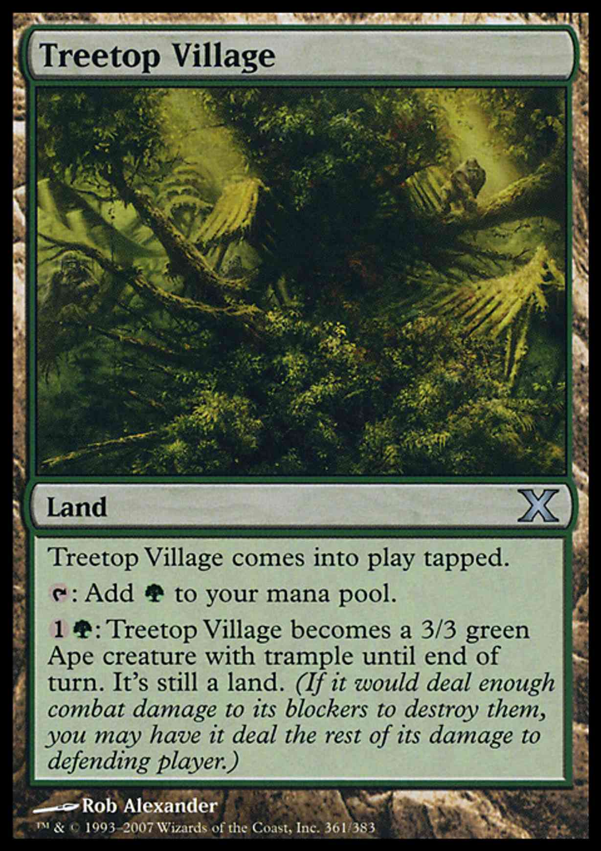 Treetop Village magic card front