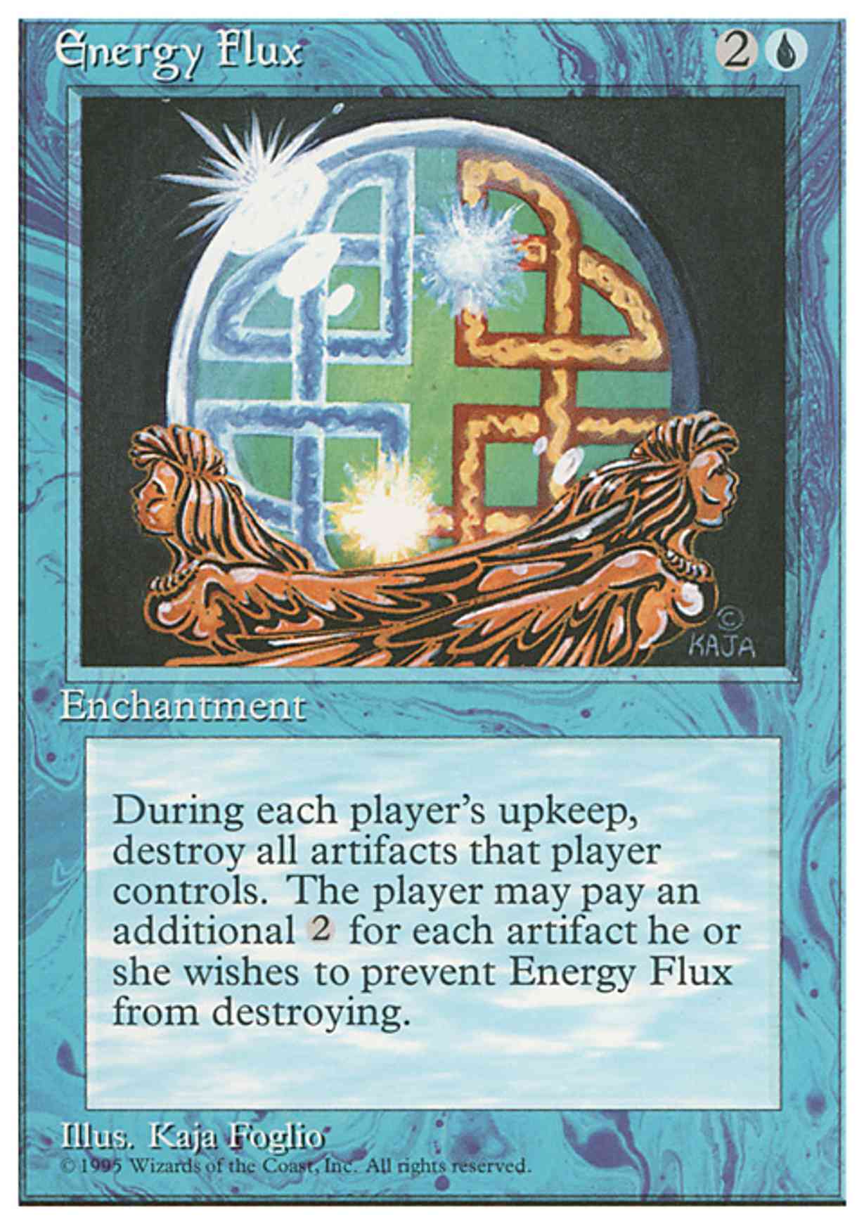 Energy Flux magic card front