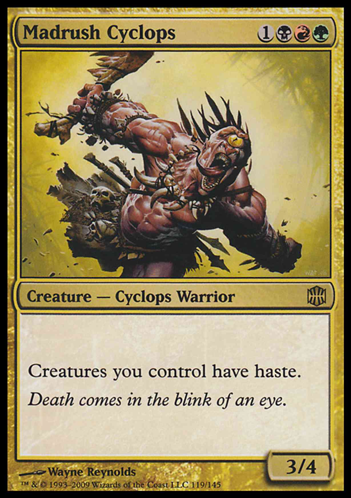 Madrush Cyclops magic card front