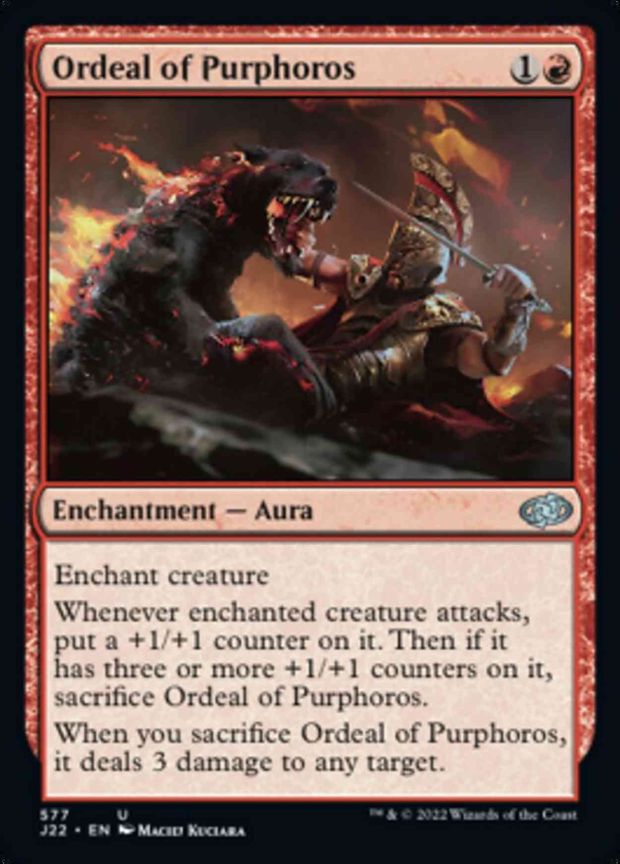Ordeal of Purphoros magic card front