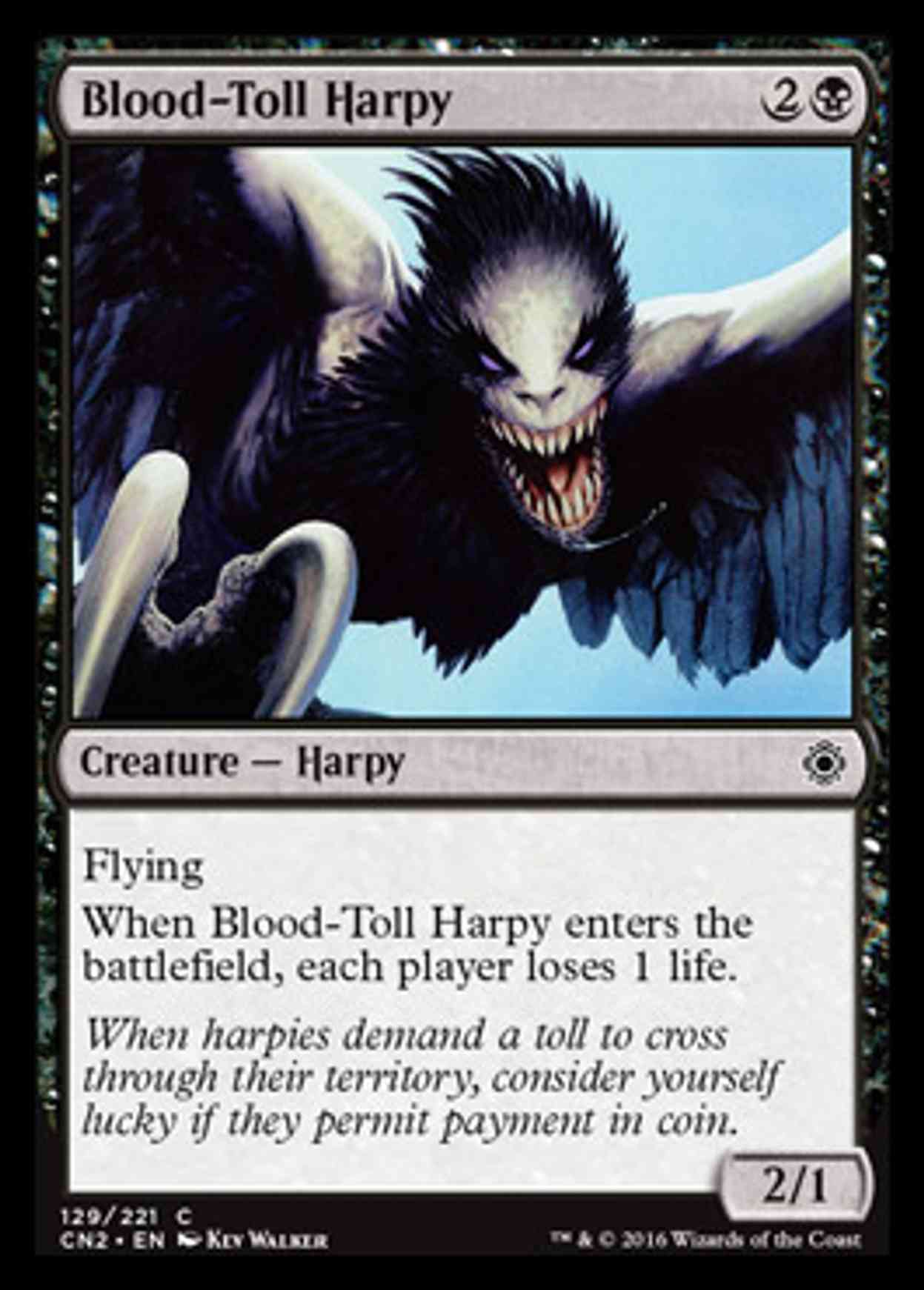 Blood-Toll Harpy magic card front