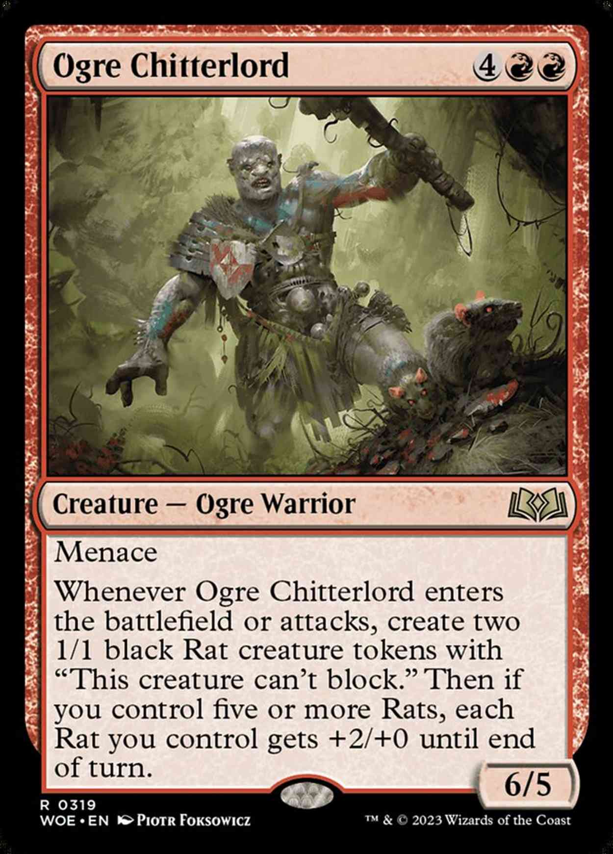 Ogre Chitterlord magic card front