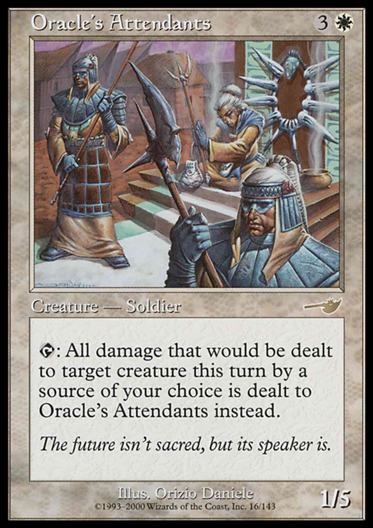 Oracle's Attendants magic card front