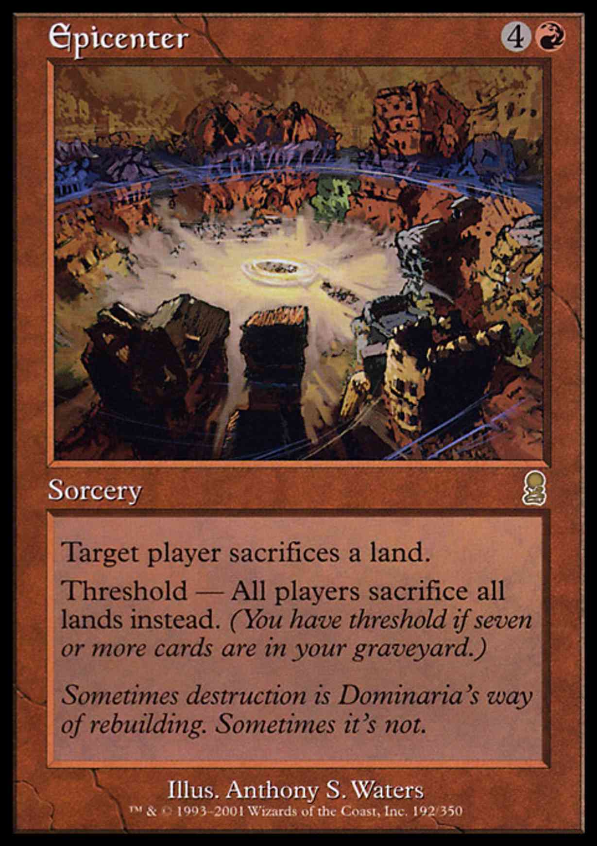 Epicenter magic card front