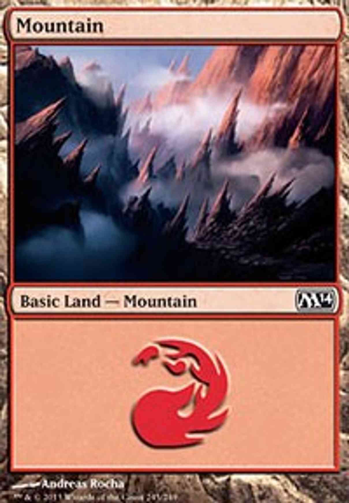Mountain (245) magic card front