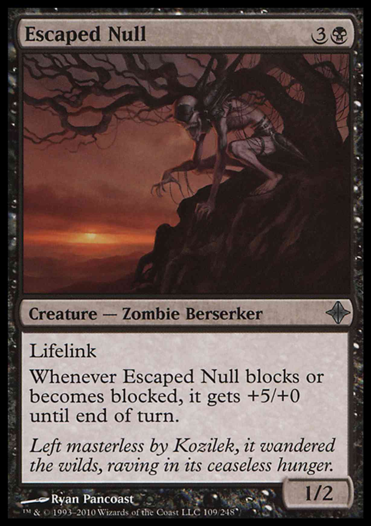 Escaped Null magic card front