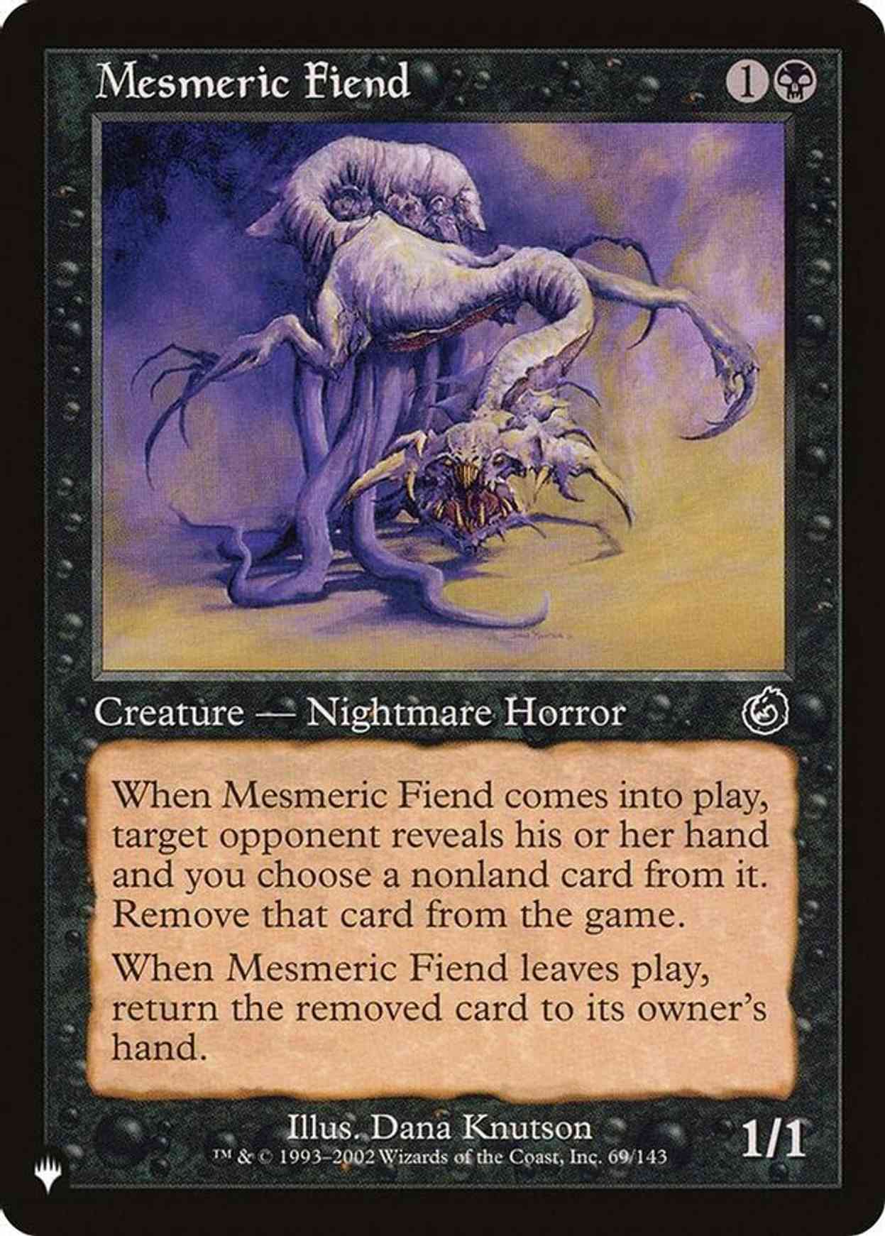 Mesmeric Fiend magic card front