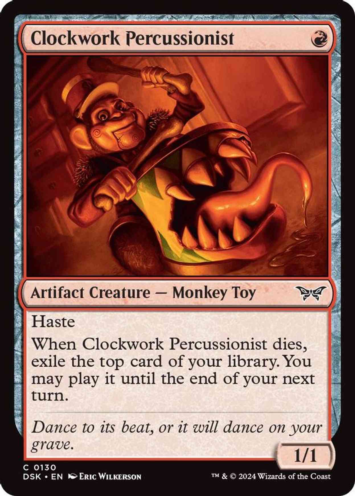 Clockwork Percussionist (0130) magic card front