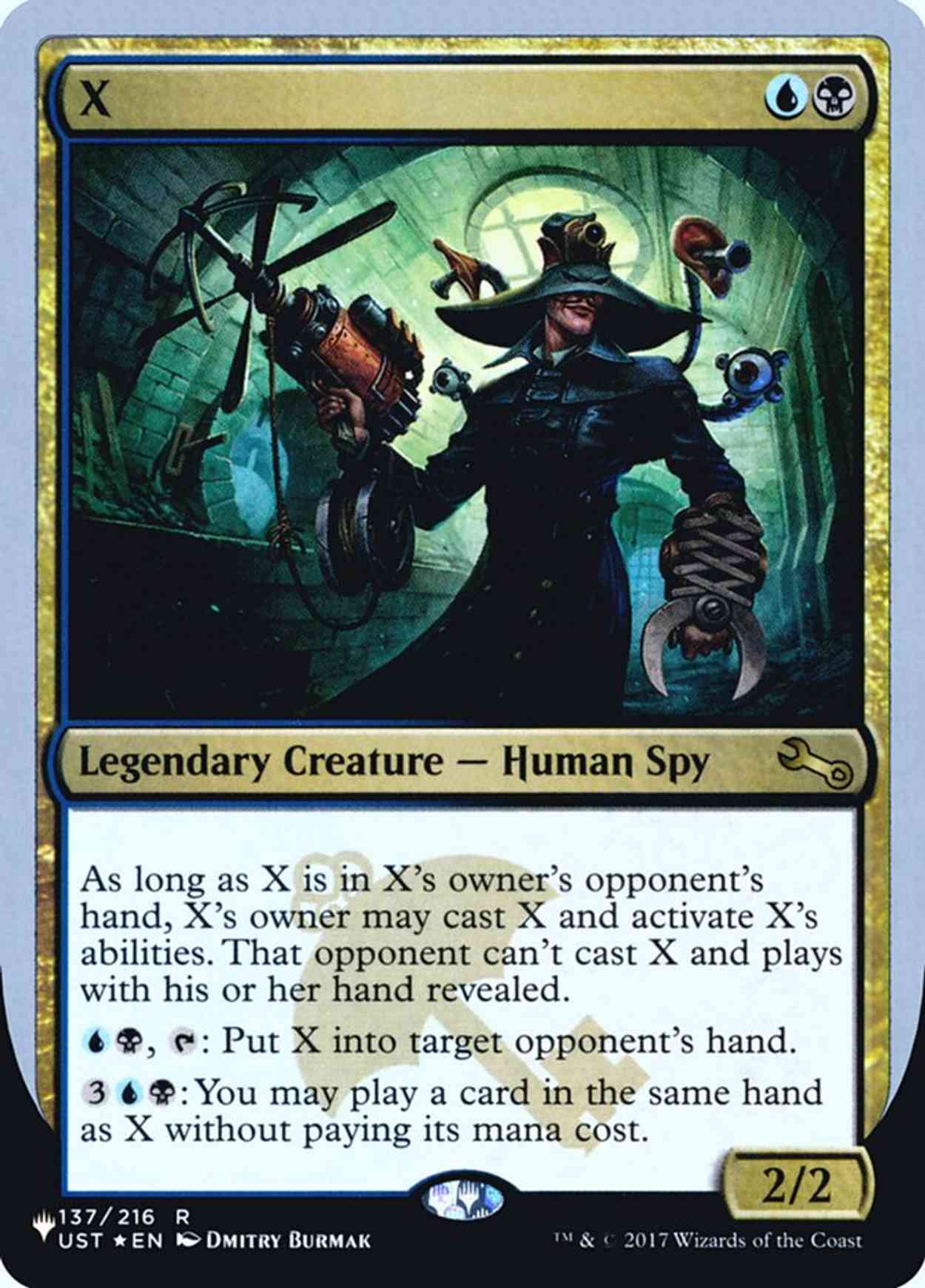 X magic card front