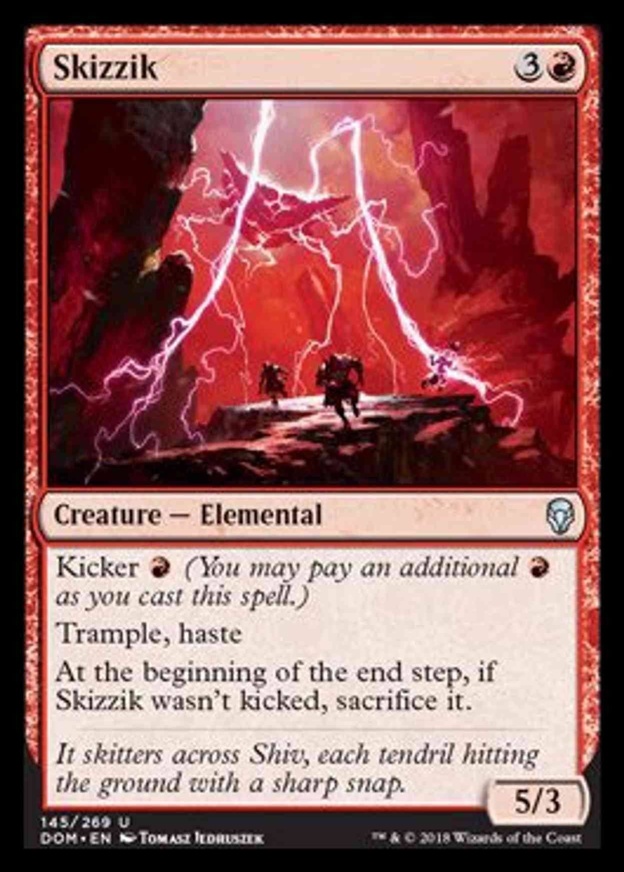 Skizzik magic card front