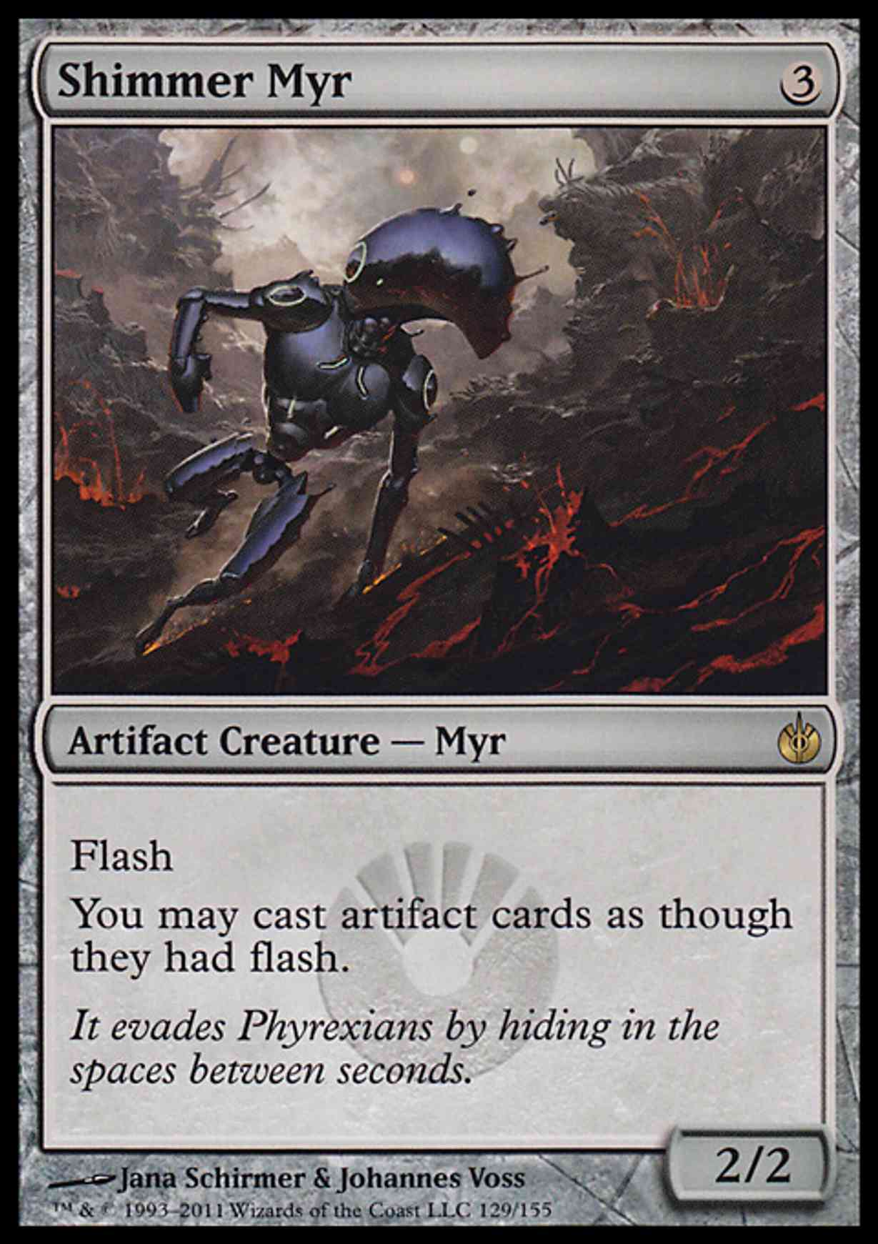 Shimmer Myr magic card front
