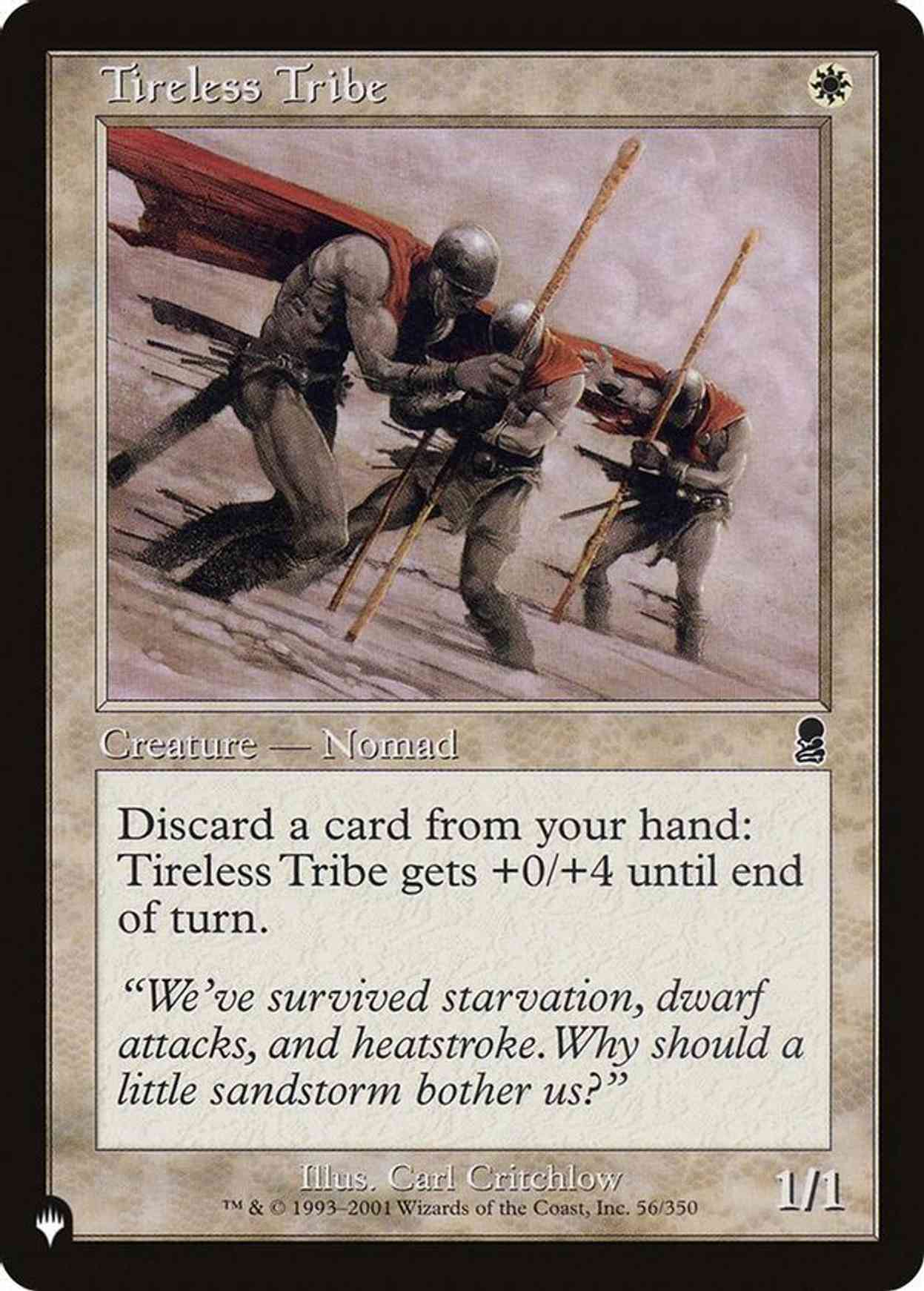 Tireless Tribe magic card front