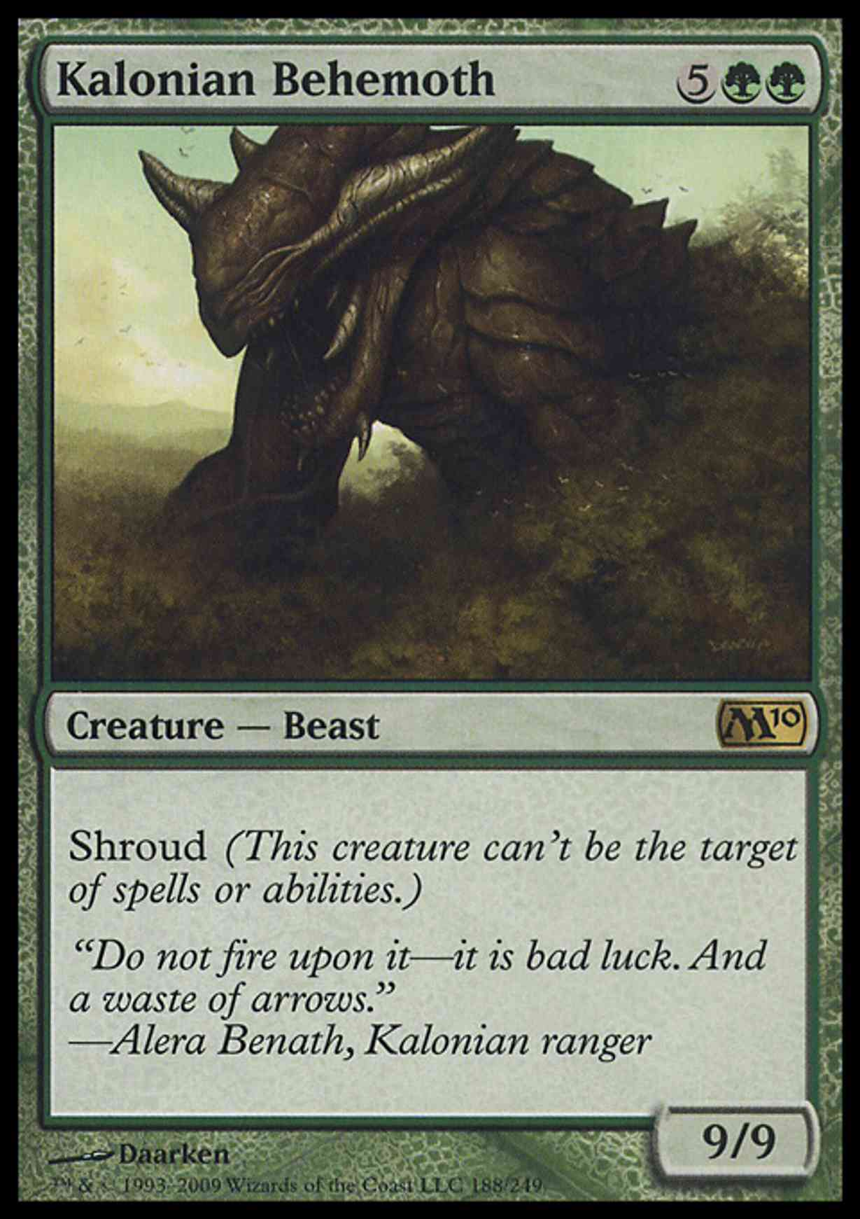 Kalonian Behemoth magic card front