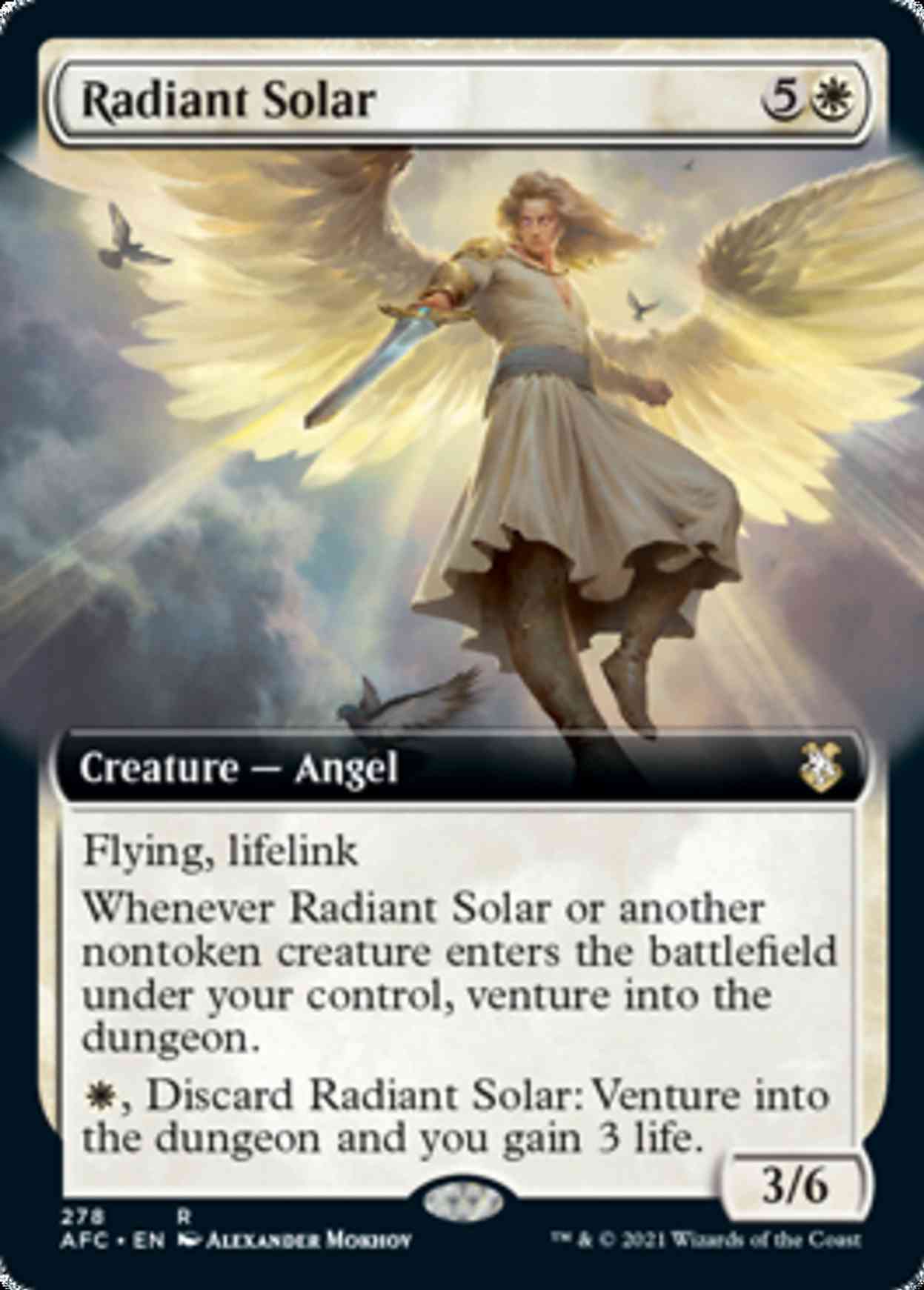 Radiant Solar (Extended Art) magic card front
