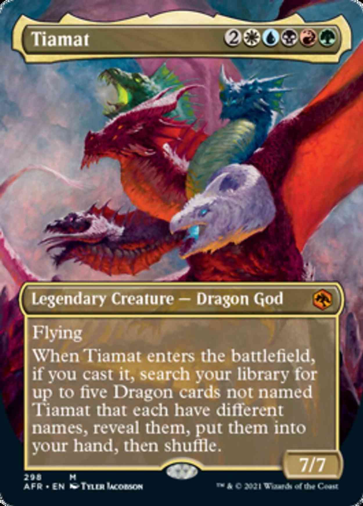 Tiamat (Borderless) magic card front