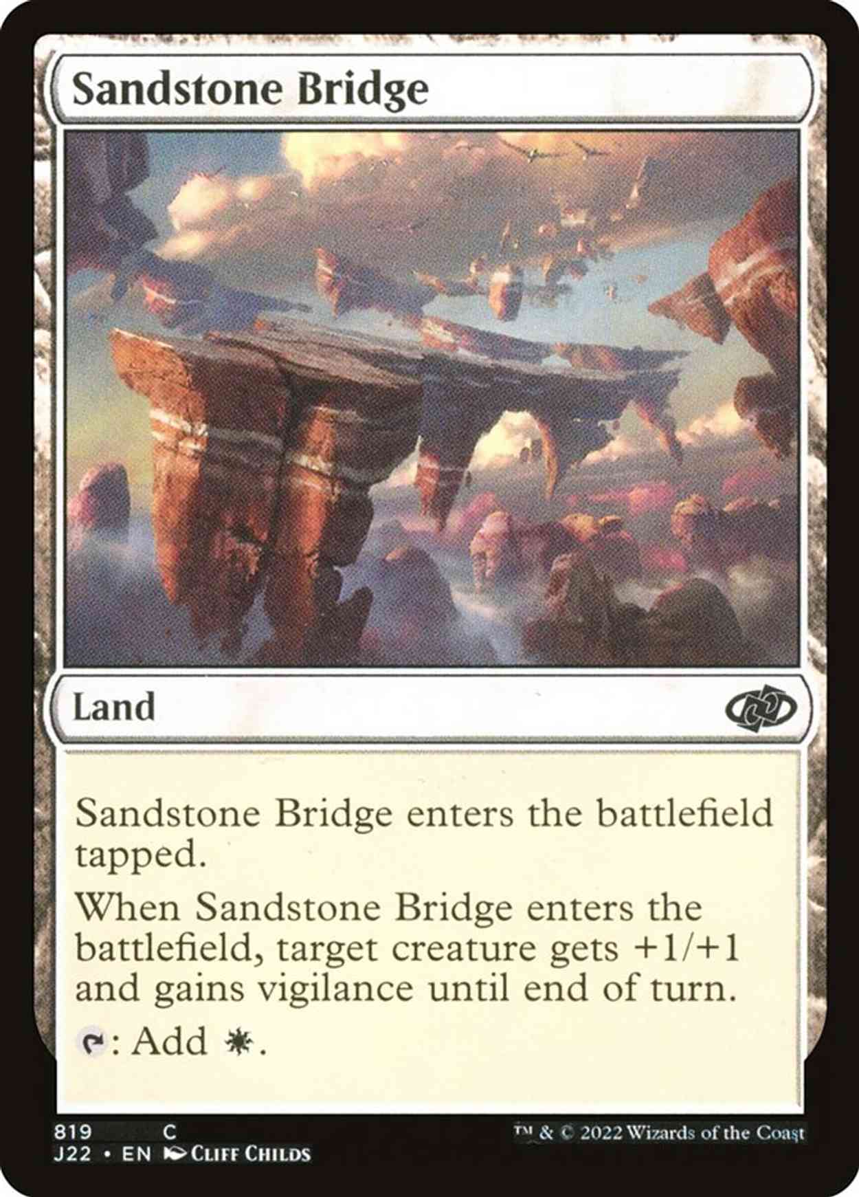 Sandstone Bridge magic card front