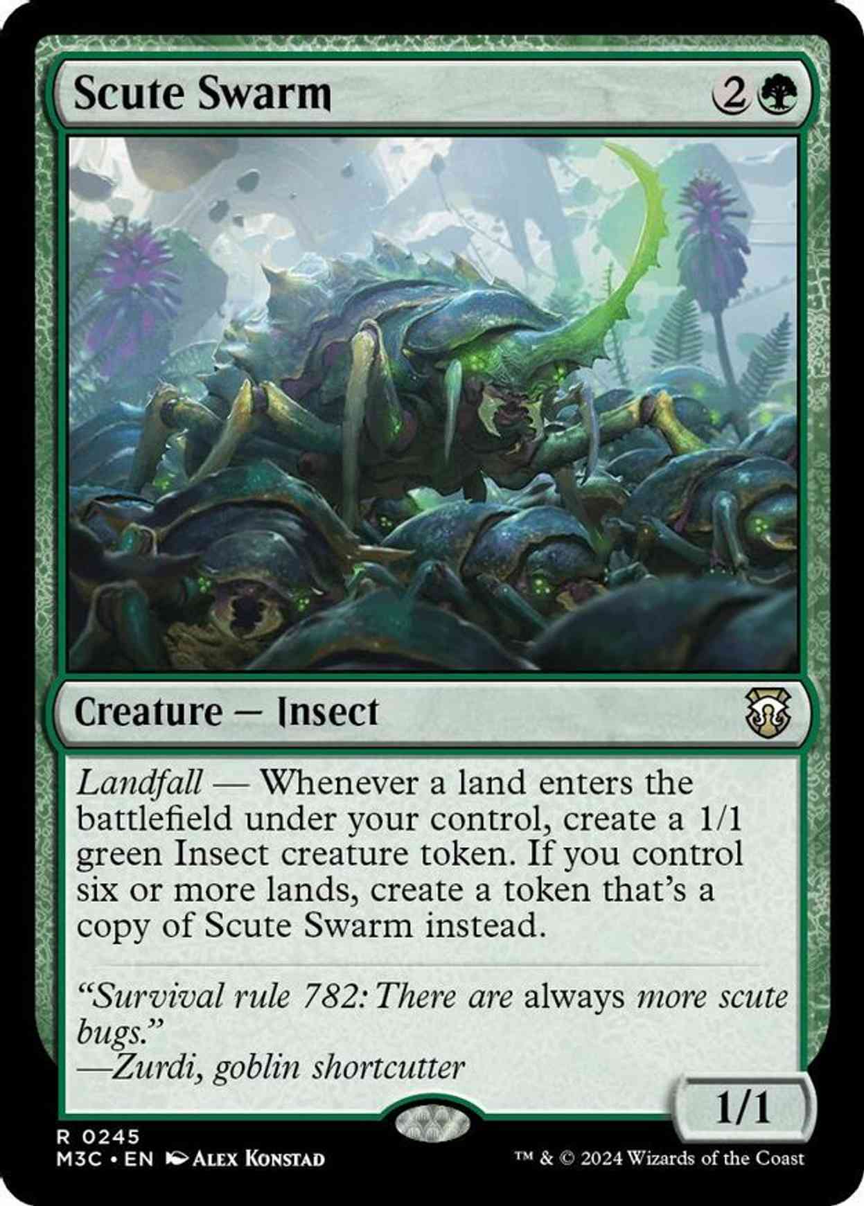 Scute Swarm (Ripple Foil) magic card front