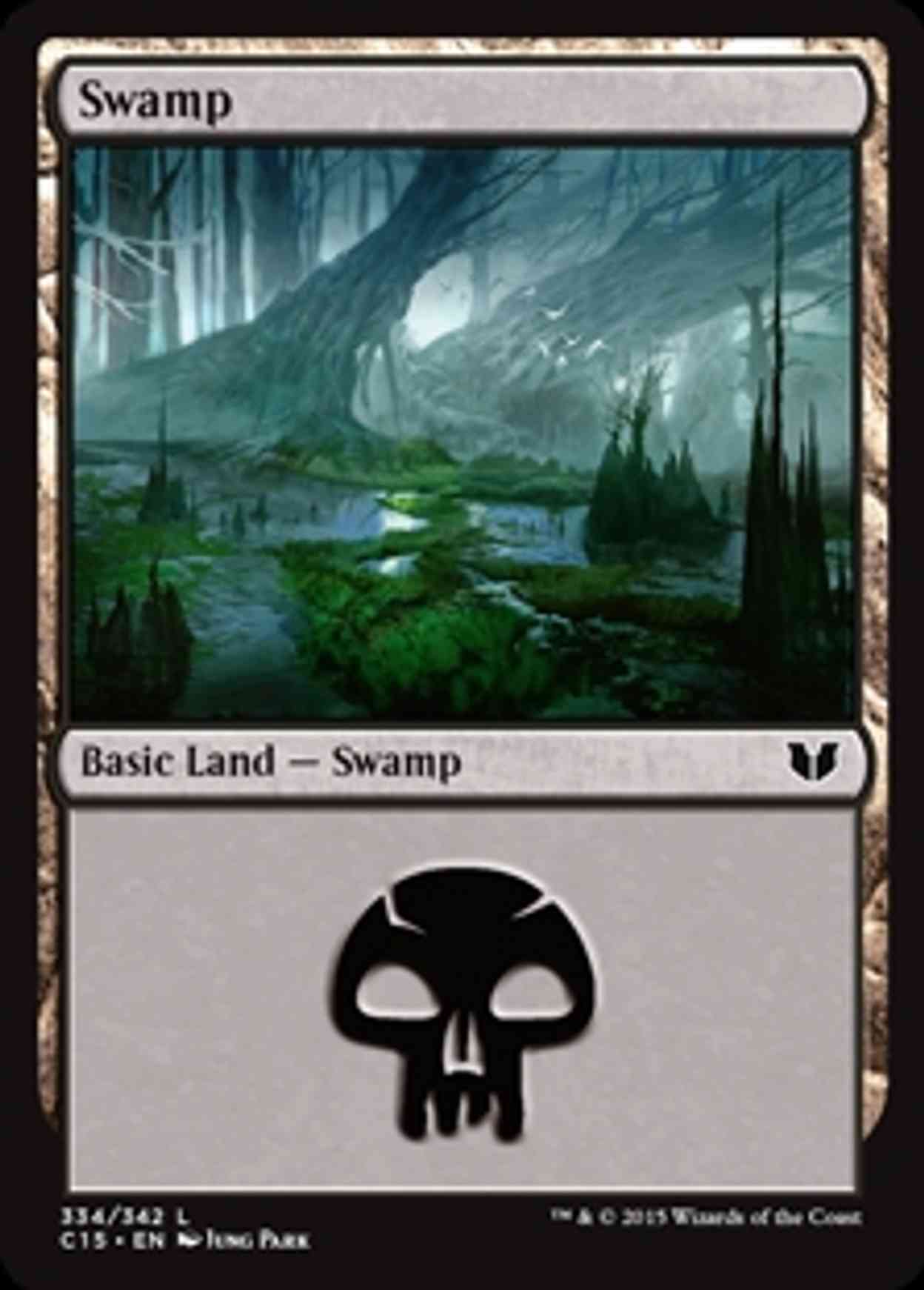 Swamp (334) magic card front