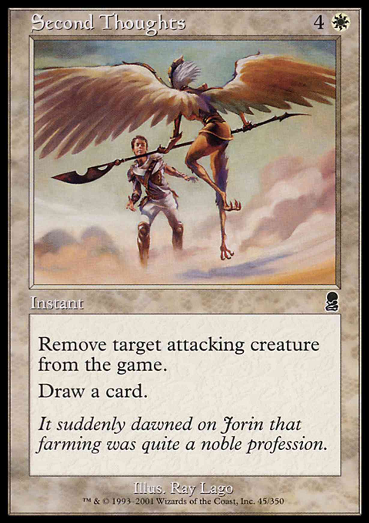 Second Thoughts magic card front