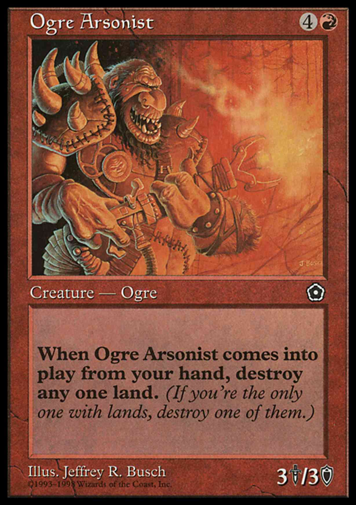 Ogre Arsonist magic card front