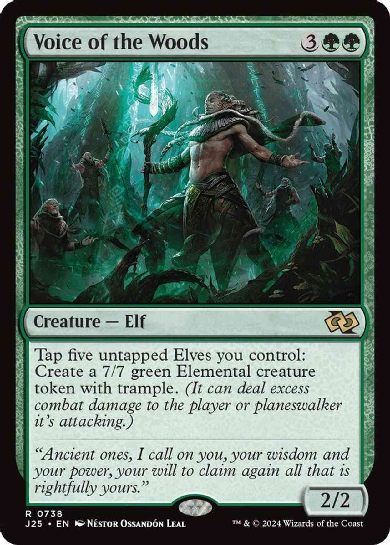 Voice of the Woods magic card front