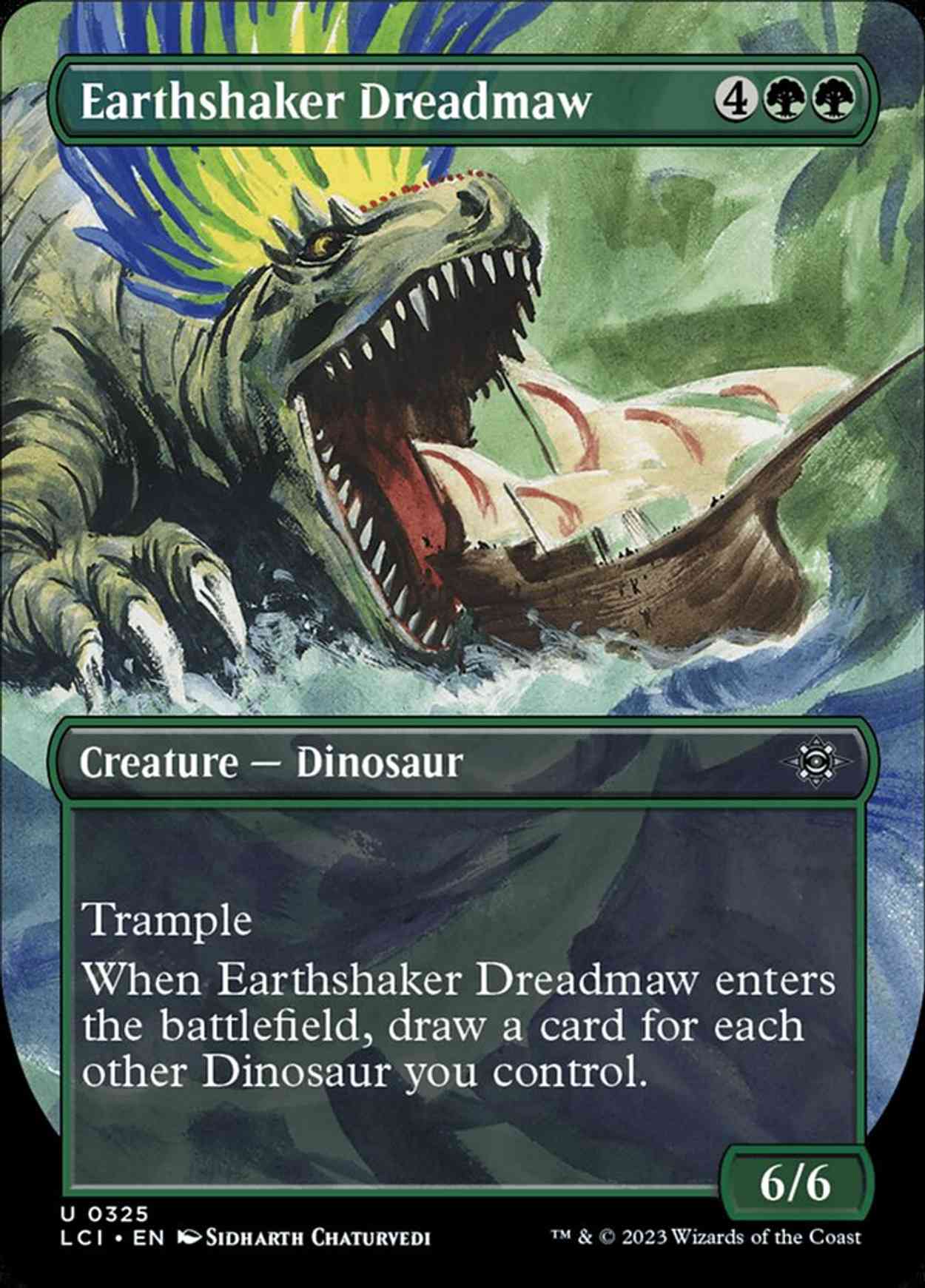 Earthshaker Dreadmaw (Borderless) magic card front