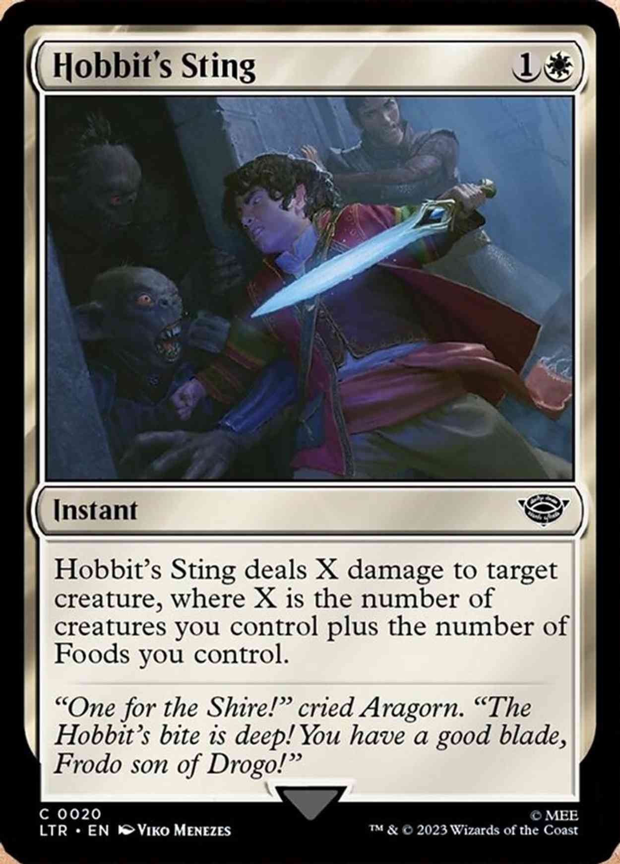 Hobbit's Sting magic card front