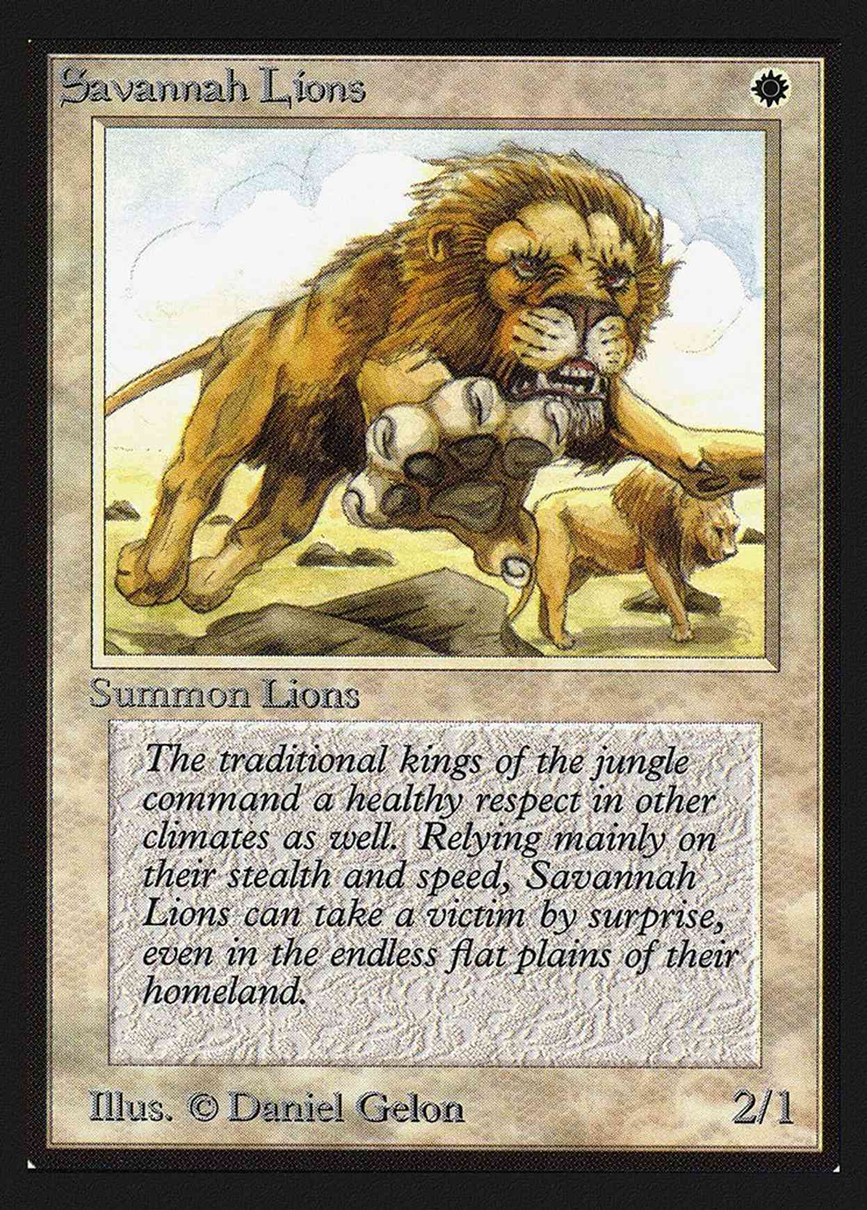 Savannah Lions (IE) magic card front