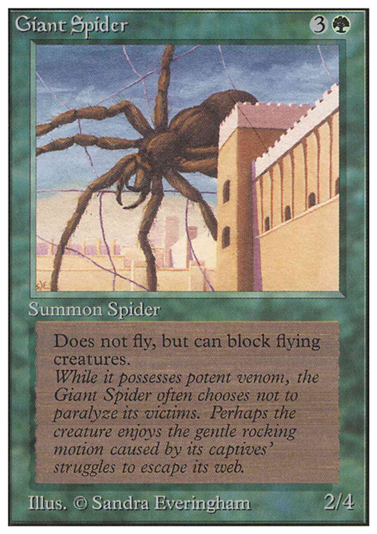 Giant Spider magic card front