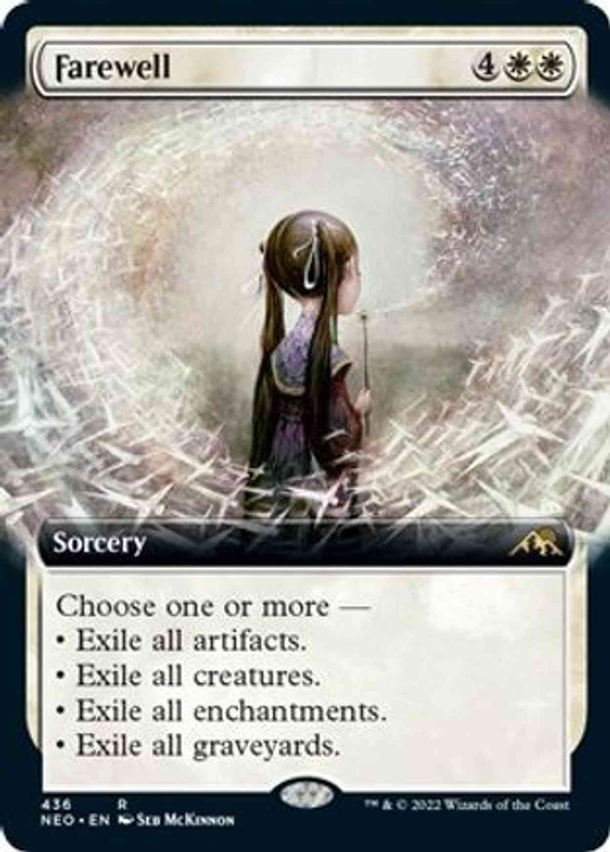 Farewell (Extended Art) magic card front