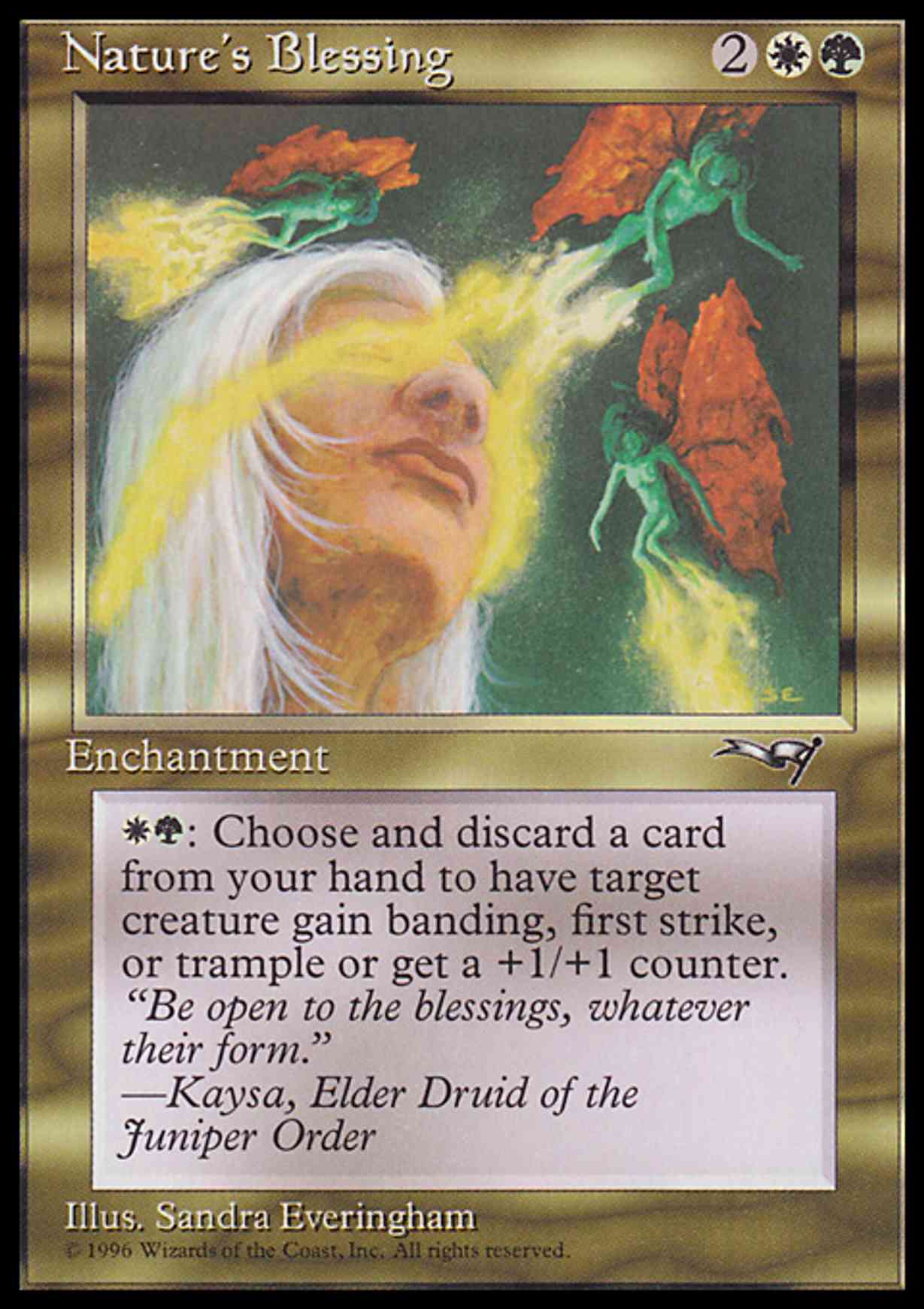 Nature's Blessing magic card front