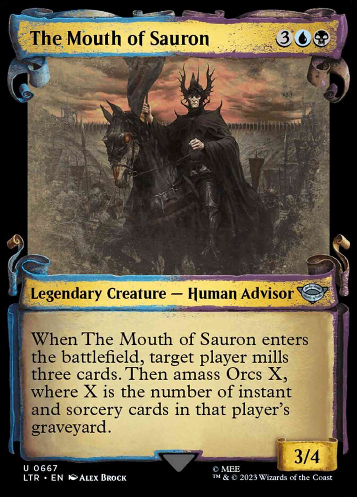 The Mouth of Sauron (Showcase Scrolls) magic card front