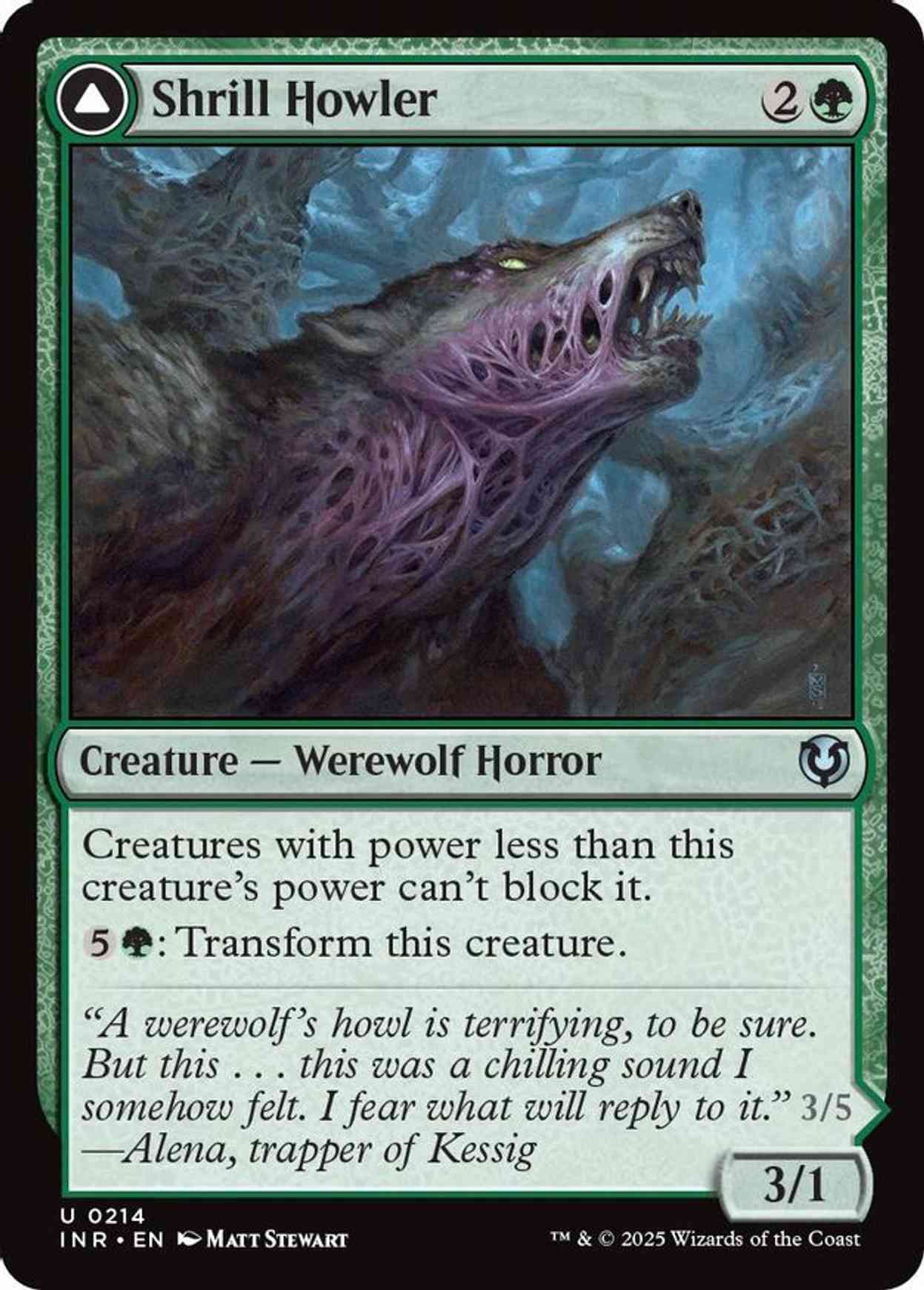 Shrill Howler magic card front