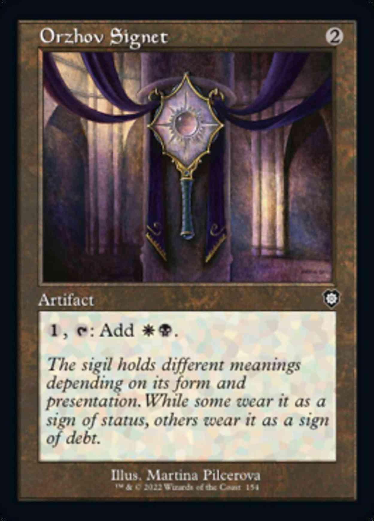 Orzhov Signet magic card front