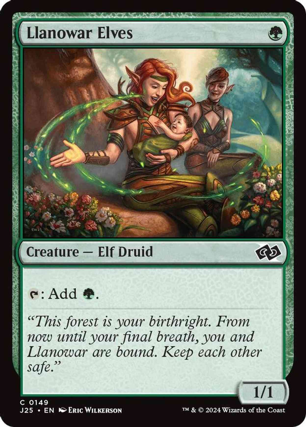 Llanowar Elves magic card front