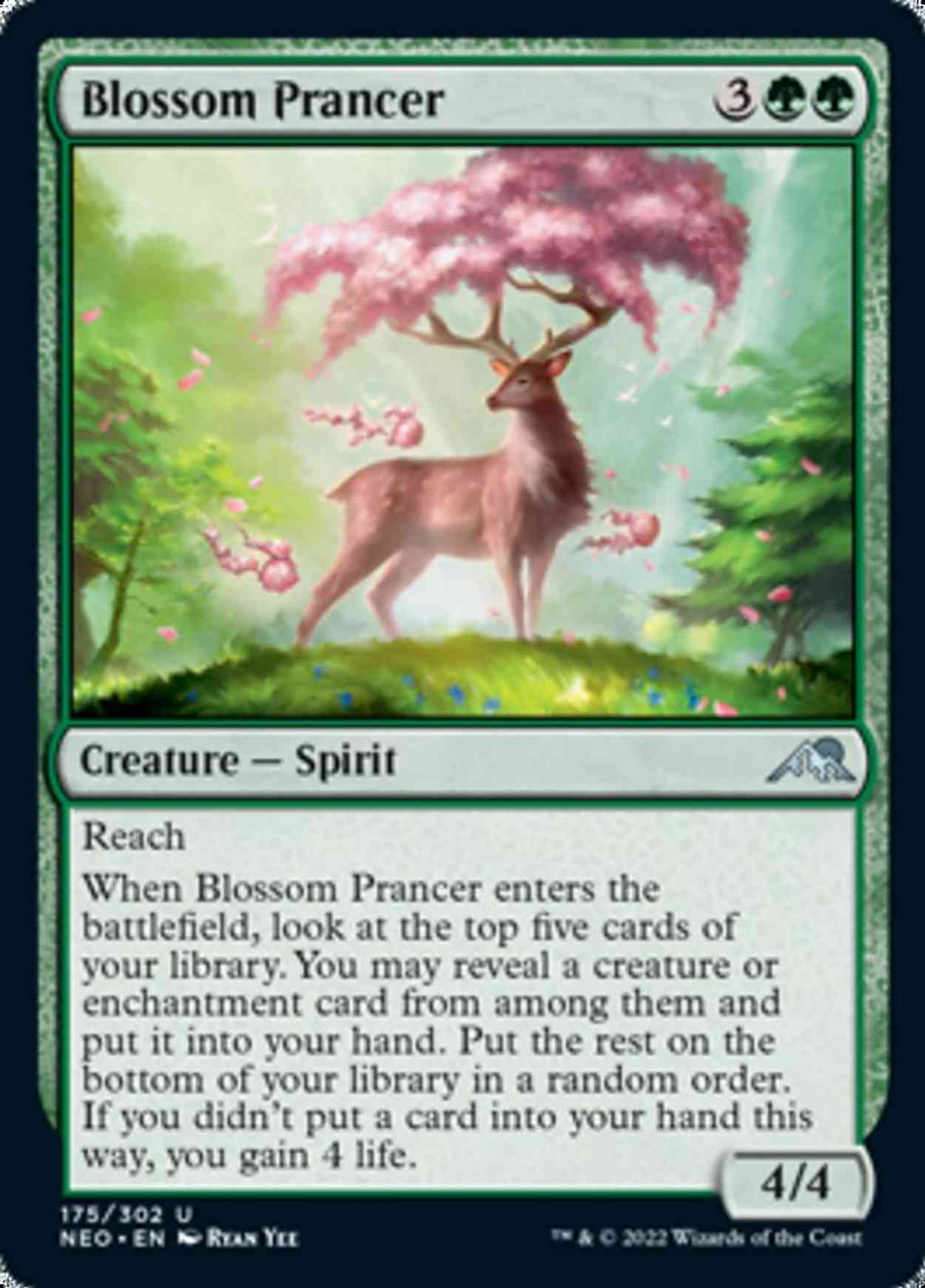 Blossom Prancer magic card front