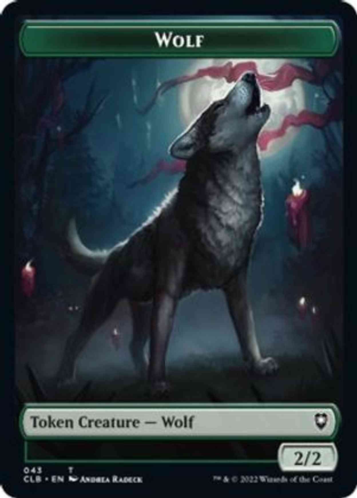 Wolf // Insect Double-sided Token magic card front