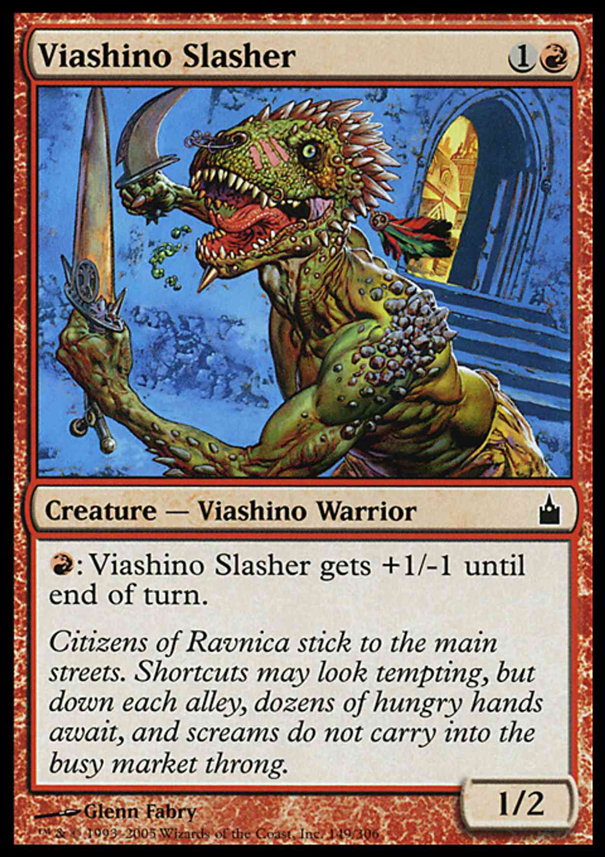 Viashino Slasher magic card front