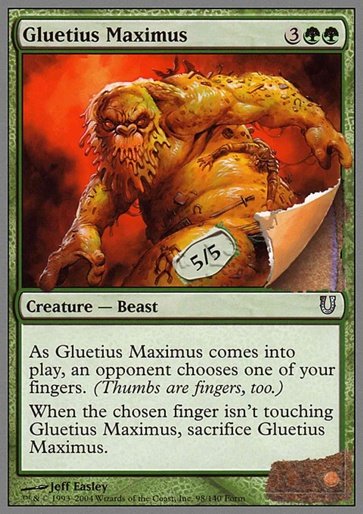 Gluetius Maximus magic card front