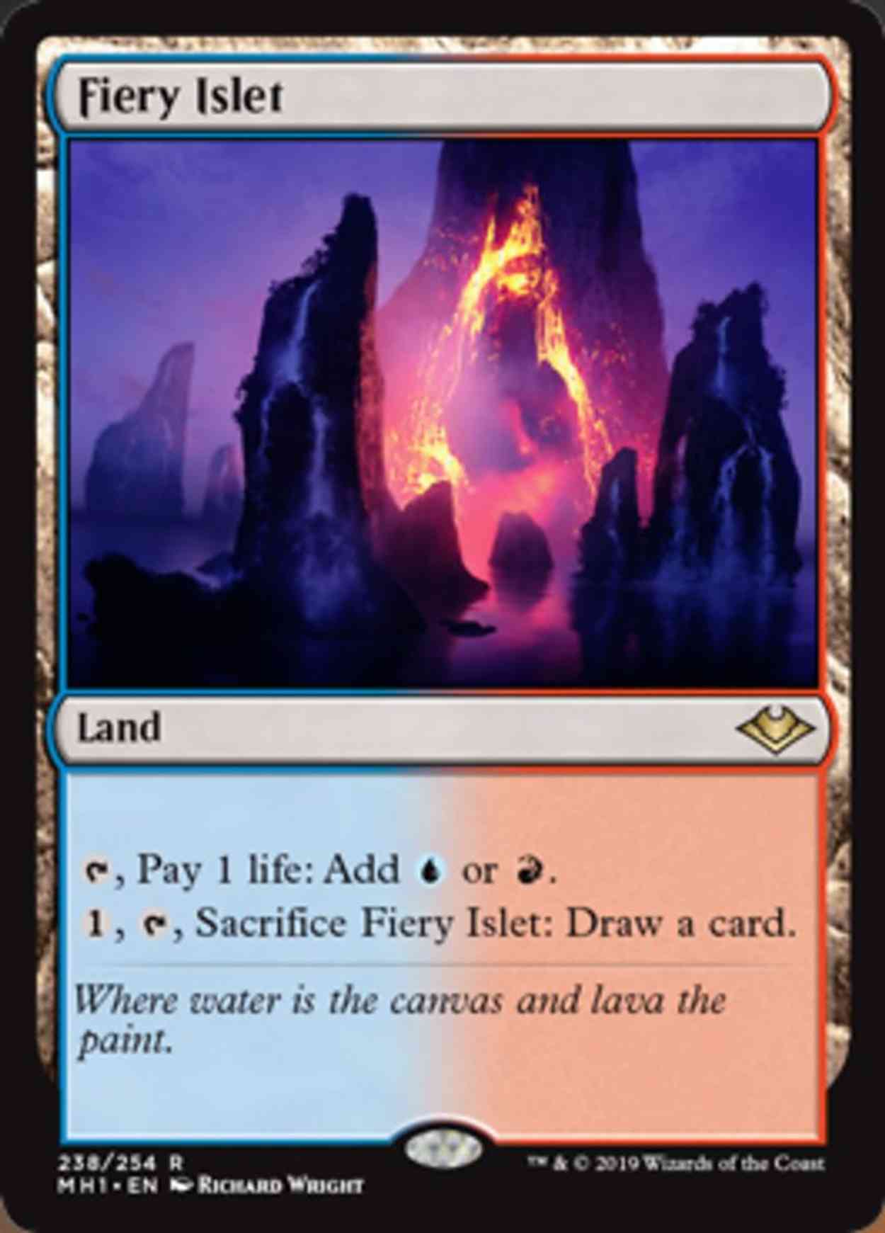 Fiery Islet magic card front
