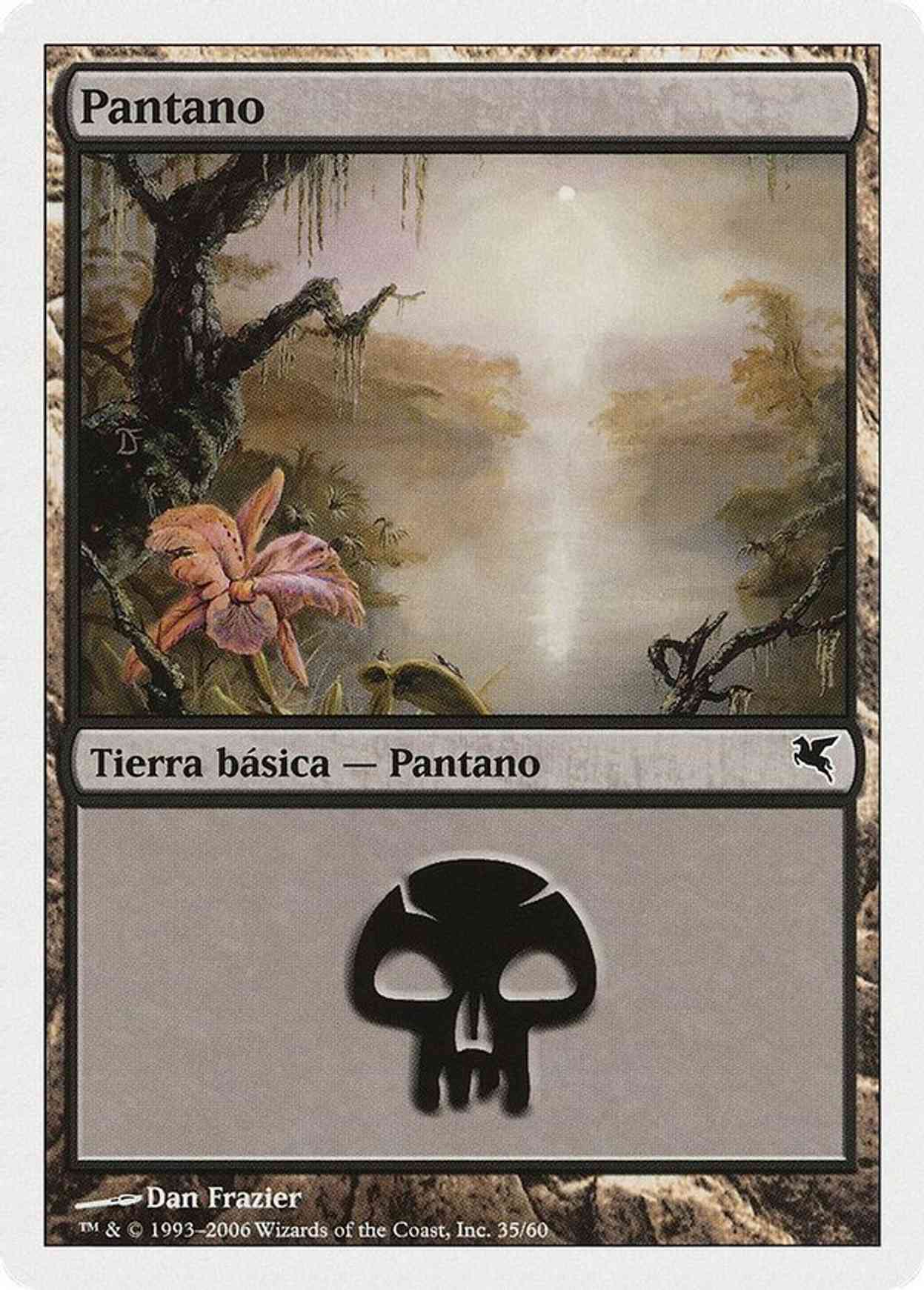 Swamp (Spanish) - "Pantano" (D35) magic card front