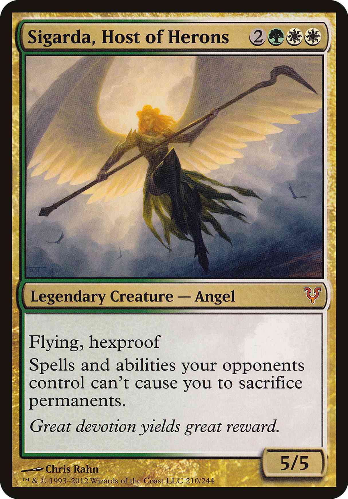 Sigarda, Host of Herons (Oversized) magic card front