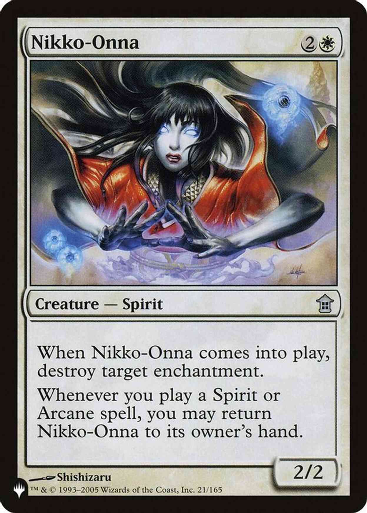 Nikko-Onna magic card front