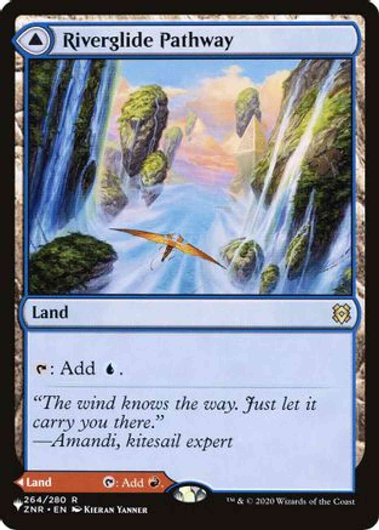 Riverglide Pathway magic card front