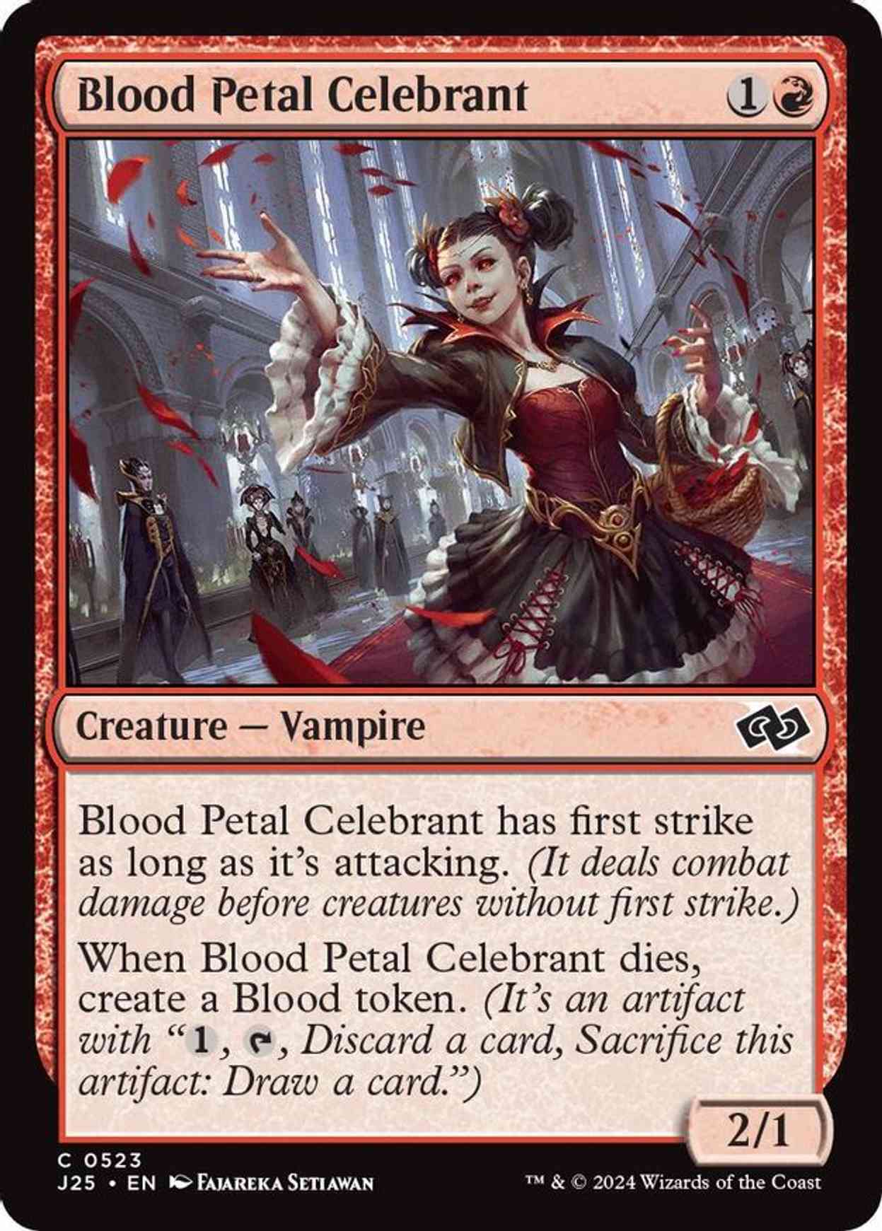 Blood Petal Celebrant magic card front