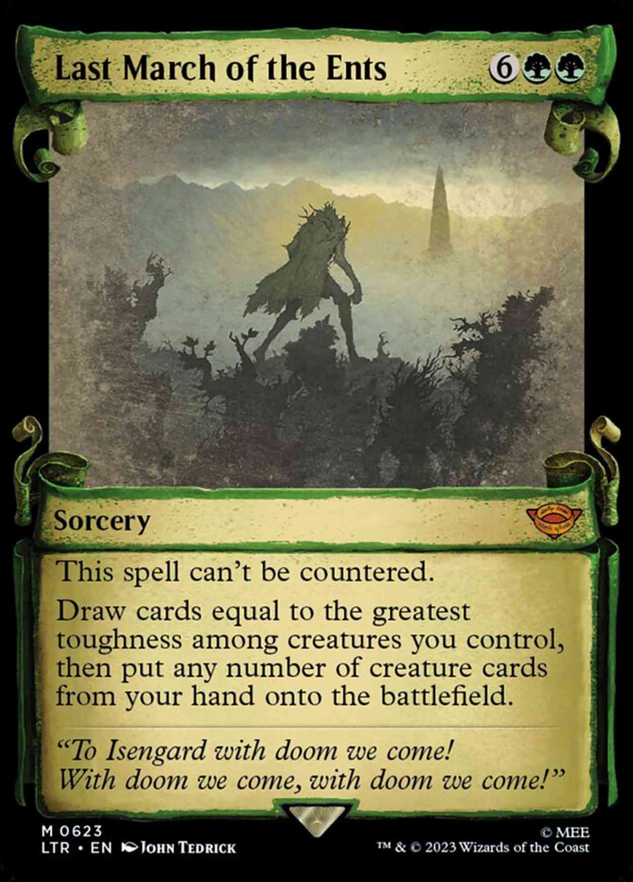 Last March of the Ents (Showcase Scrolls) magic card front