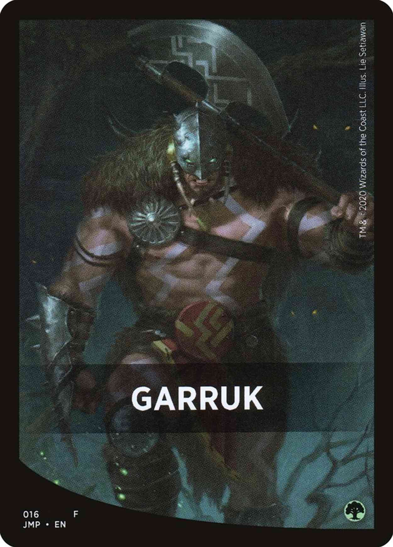 Garruk Theme Card magic card front