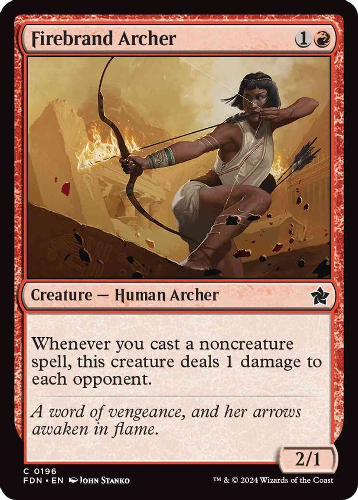 Firebrand Archer magic card front