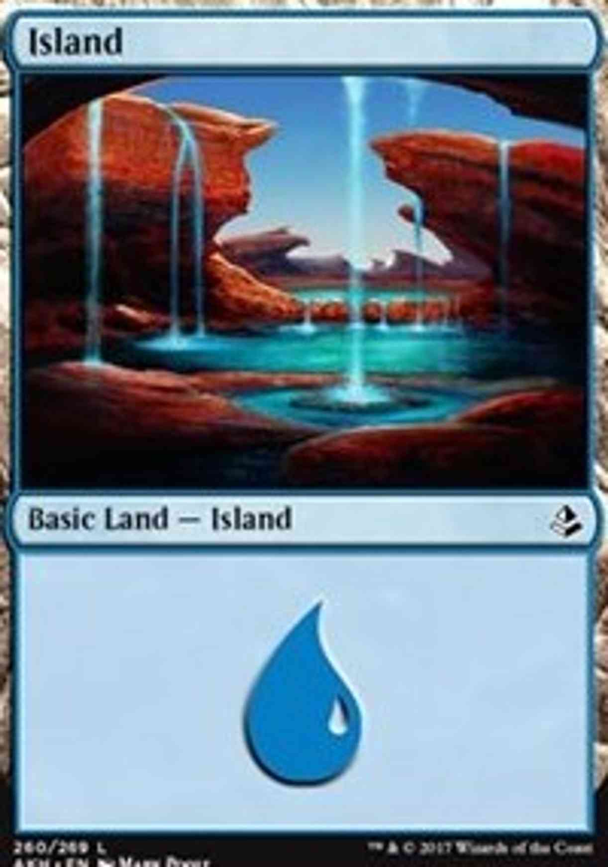 Island (260) magic card front