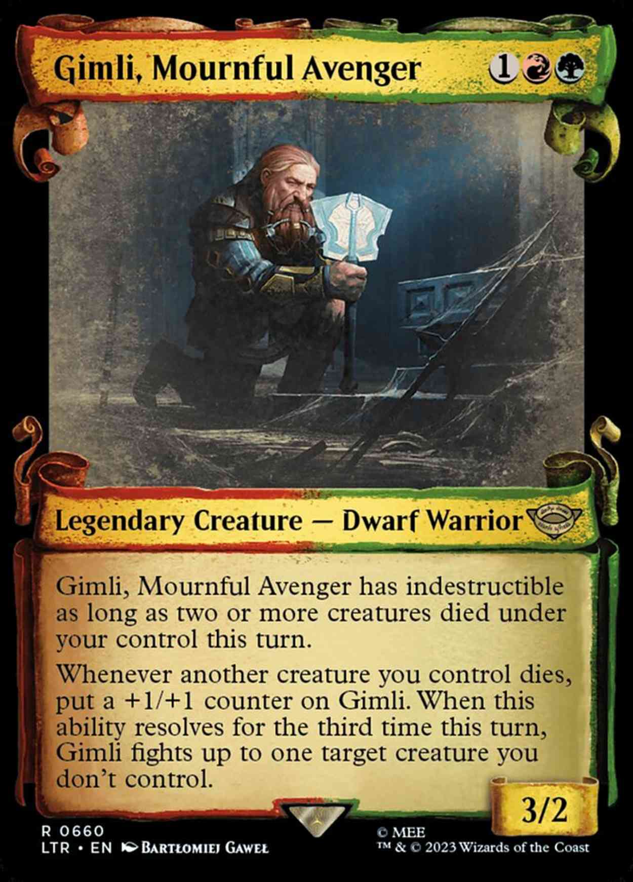 Gimli, Mournful Avenger (Showcase Scrolls) magic card front